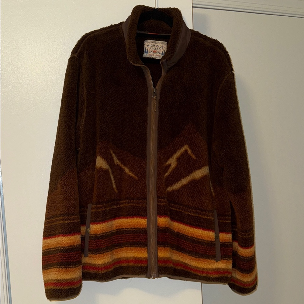 Faherty Scenic Western Sunrise High Pile Fleece Jacket